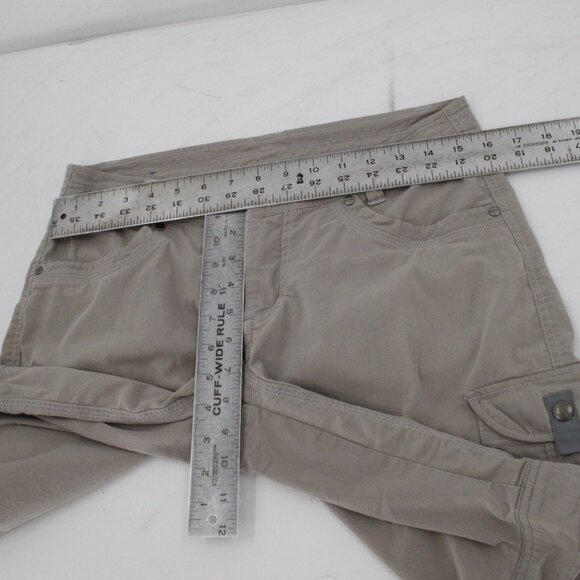 kuhl shorts Women's 6 outdoor gorpcore flat front cargo stretch nylon blend - Picture 8 of 12